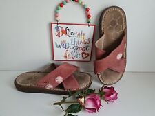 Sandálias de couro Dr Doc Martens slip on rosa vermelho Eden Reino Unido 7 EUA 9 UE 41 comprar usado  Enviando para Brazil