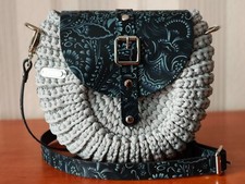 Torebka Oreo ręcznie wykonana na szydełku, Handmade na sprzedaż  PL
