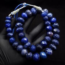 Safira azul corte incrível 1084.Cts colar de joias com miçangas incrível VK 39 E594 comprar usado  Enviando para Brazil