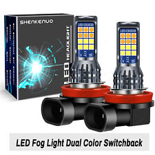 Lanterna de neblina Switchback H11 LED H16 H8 dupla cor amarela 3000K branca flash estroboscópico comprar usado  Enviando para Brazil