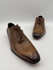 Usado, Oxfords masculinos Mercantini Fiorentini couro marrom italiano com cadarço tamanho 12M comprar usado  Enviando para Brazil