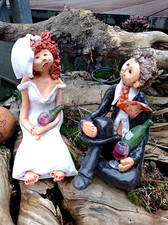 Keramik hochzeit figur gebraucht kaufen  Monschau
