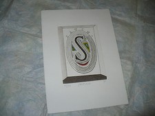 Litografia originale chersicla usato  Italia