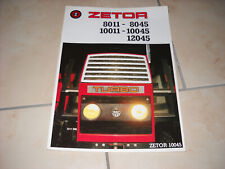 zetor prospectus d'occasion  France