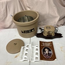 Freezer vintage RCW Frost King máquina de sorvete modelo 165A funciona testado com livro comprar usado  Enviando para Brazil