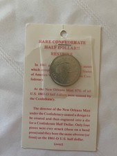 Confederate half dollar for sale  Chesterfield