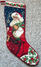 Wool needlepoint christmas for sale  North Highlands