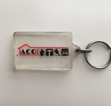 Chaveiro vintage ACO HARDWARE chaveiro acrílico fob Michigan melhoria da casa, usado comprar usado  Enviando para Brazil