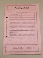 Anhängerbrief brd camping gebraucht kaufen  Wernigerode