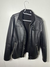 Zara men leather for sale  LONDON