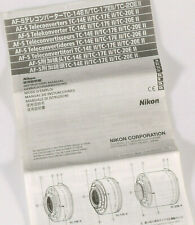 Prl nikon teleconverters usato  Italia