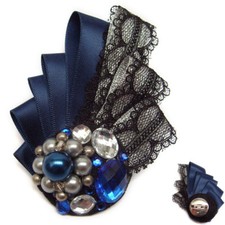 Broche ruban satin d'occasion  Épinay-sur-Orge