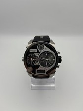 RELÓGIO DE PULSO CRONÓGRAFO DIESEL DZ7125 PULSEIRA DE COURO PRETO OVERSIZED 4 FUSOS HORÁRIOS comprar usado  Enviando para Brazil