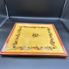 Usado, Bandeja de prato retangular Terre é Provence França 14 3/8”x 14 3/8” FRETE GRÁTIS comprar usado  Enviando para Brazil