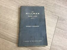 Hillman super minx for sale  CHELMSFORD