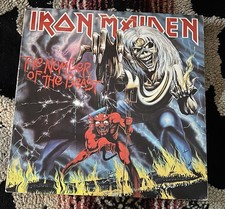 Iron Maiden "The Number of The Beast" LP Record 1982 Harvest ST-12202 OG VG++ comprar usado  Enviando para Brazil