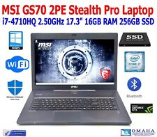 Notebook MSI GS70 STEALTH PRO GAMING i7-4710HQ 2.50GHz 17.3" 16GB RAM 256GB NVME comprar usado  Enviando para Brazil