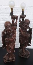 Lamp wooden chinese for sale  NORWICH