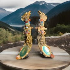 Rara Tramontina Arte Mago Cerimonial Brasileiro Ritual Mágico Faca Cristal Inca comprar usado  Enviando para Brazil