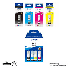 Garrafas de tinta Epson 104 genuínas multipack (pacote com 4) para EcoTank ET-4800 ET-2820 novas comprar usado  Enviando para Brazil