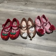 Mini conjunto de sapatos infantis Melissa Disney Beauty and the Beast Mary Jane tamanho 6-7, usado comprar usado  Enviando para Brazil