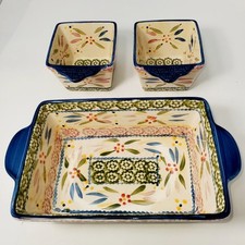 Pratos de forno de 3 peças TEMP-TATIONS, utensílios de forno de cerâmica., usado comprar usado  Enviando para Brazil