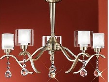 Arms chandelier crystal for sale  SWINDON