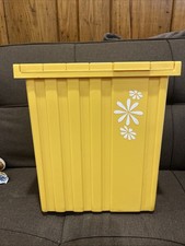 Usado, Vintage Meio Século Moderno Retro Fesco Cesto de Lixo Lixeira de Plástico MCM Antigo comprar usado  Enviando para Brazil