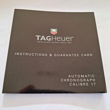 Folheto cronógrafo automático calibre 17 instruções TAG Heuer comprar usado  Enviando para Brazil