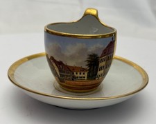 Biedermeier ansichtentasse tas gebraucht kaufen  Köln