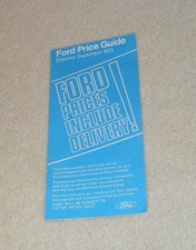 Ford price guide for sale  FAREHAM