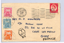 Usado, GB QEII WILDING Capa FRANÇA POSTAGEM DEVIDA Newton Abbot 1955 Cires-lès-Mello XG205 comprar usado  Enviando para Brazil