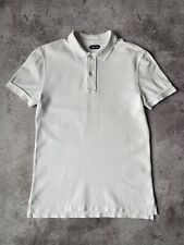 Camisa polo Tom Ford tênis piquet algodão branco nítido tamanho 48 comprar usado  Enviando para Brazil