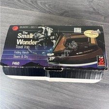 Black & Decker Small Wonder Travel artesanato dobrável portátil ferro seco a vapor F45D comprar usado  Enviando para Brazil