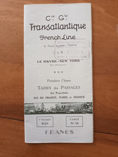 Booklet tariff leaflet d'occasion  Expédié en Belgium