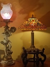 Stained glass lamp for sale  Morrisville