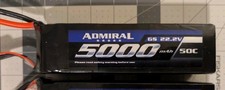Admiral 5000mah 22.2v for sale  Ivins