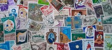 Lot 100 timbres d'occasion  Burbure