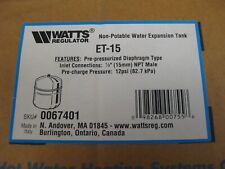 Watts expansion tank for sale  Idaho Falls