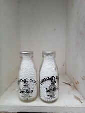 Vintage milkbottles two for sale  WATERLOOVILLE