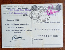 Cartolina franchigia militare usato  San Giuliano Milanese