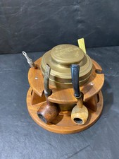 rack para cachimbo de tabaco para 6 com lata umidificador La Palina vintage 4 cachimbos com Peterson comprar usado rack para cachimbo de tabaco para 6 com lata umidificador La Palina vintage 4 cachimbos com Peterson comprar usado  Enviando para Brazil