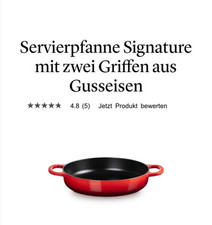 Servierpfanne creuset 28mm gebraucht kaufen  Bremen