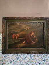 antique framed oil painting for sale  HALIFAX