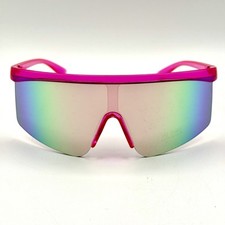 Óculos de sol QUENTE rosa designer escudo 090-0101244 armação de moda translúcida espelho comprar usado  Enviando para Brazil