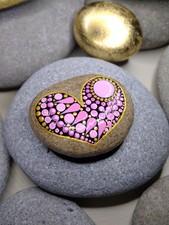 Herz mandala stein gebraucht kaufen  Friedrichshafen