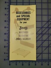Folleto de accesorios y equipos especiales para Jeep de la década de 1960   segunda mano  Embacar hacia Mexico