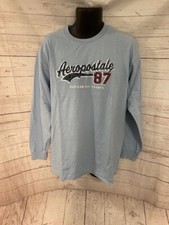 Camiseta Masculina Aeropostale Azul Claro Manga Longa - AEROPOSTALE 87 - Tamanho G comprar usado  Enviando para Brazil