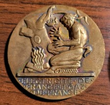 Grosse médaille bronze d'occasion  Scey-sur-Saône-et-Saint-Albin