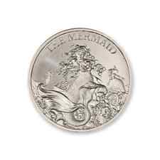 Sereia 1 oz .999 prata redonda sirene pirata pequena sereia ariel Princesa do Mar comprar usado  Enviando para Brazil